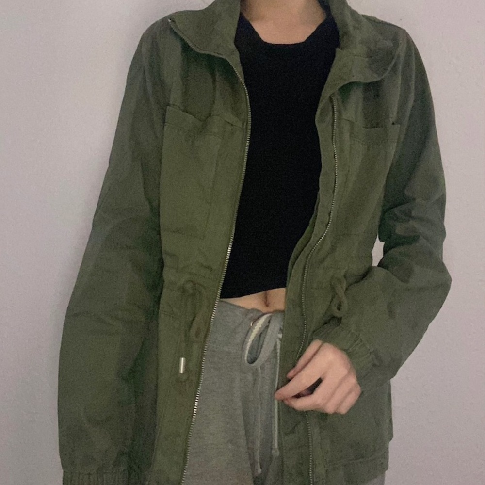 Green old navy army jacket